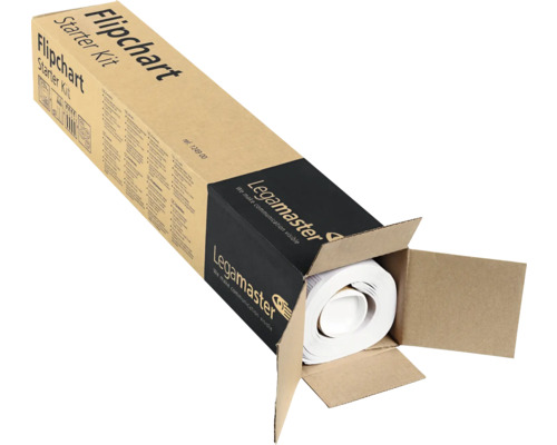 Legamaster Flipchart Starter Kit in geöffneter Verpackung