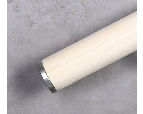 Main courante en bois avec support en acier inoxydable