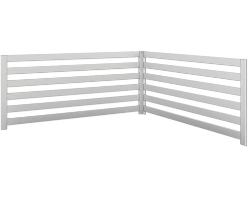 Treillis pour plantes biohort 2 pièces pour forme en L Taille L200/L2x1 argent métallique Treillis pour plantes biohort 2 pièces pour forme en L Taille L200/L2x1 argent métallique