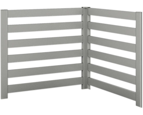 Treillis pour plantes biohort 2 pièces pour forme en L Taille L100 gris quartz métallique Treillis pour plantes biohort 2 pièces pour forme en L Taille L100 gris quartz métallique