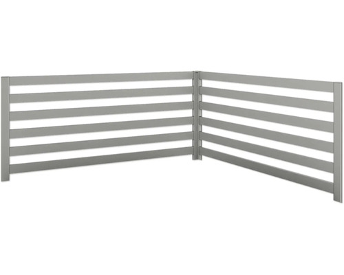 Treillis pour plantes biohort 2 pièces pour forme en L Taille L200/L2x1 gris quartz métallique Treillis pour plantes biohort 2 pièces pour forme en L Taille L200/L2x1 gris quartz métallique