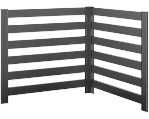 Treillis pour plantes biohort 2 pièces pour forme en L Taille L100 gris foncé métallique Treillis pour plantes biohort 2 pièces pour forme en L Taille L100 gris foncé métallique