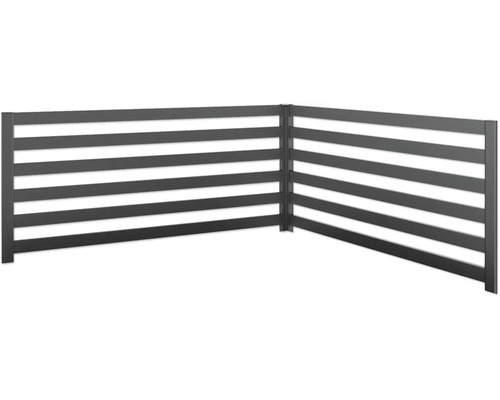 Rankgitter Biohort 2 Stück für L-Form Gr. L200/L2x1 dunkelgrau-metallic