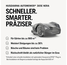 Husqvarna Automower 305e Nera Mähroboter für Gärten bis 900 Quadratmeter