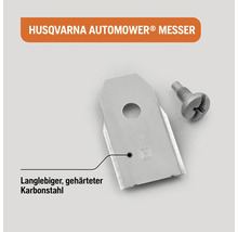 Husqvarna Automower Messer aus Karbonstahl mit Schraube