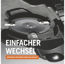 Messerwechsel am Rasenroboter