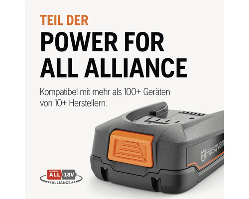 Batterie Husqvarna faisant partie de Power for All Alliance