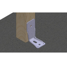 Pfostenträger aus Metall zur Befestigung eines Holzpfostens