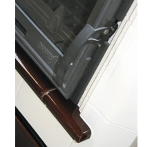 Detailansicht eines Kaminofens mit Sichtfenster