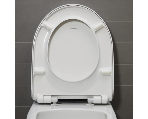 Abattant de WC blanc avec logo Duravit
