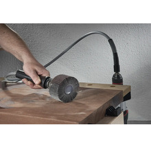 Brosse à lamelles avec arbre flexible pour poncer le bois