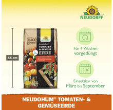 Neudorff NeudoHum Terreau tomates et légumes, sac d''une capacité de 20 litres et d''une hauteur de 55 centimètres