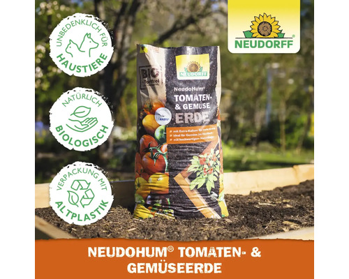 Sac de terreau pour tomates et légumes Neudorff NeudoHum