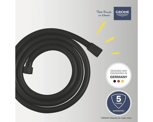 Flexible de douche noir de Grohe