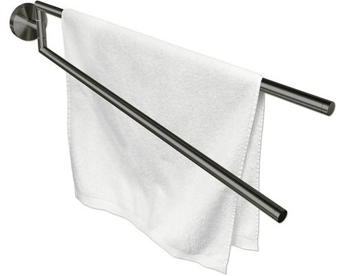 Porte-serviettes avec une serviette blanche