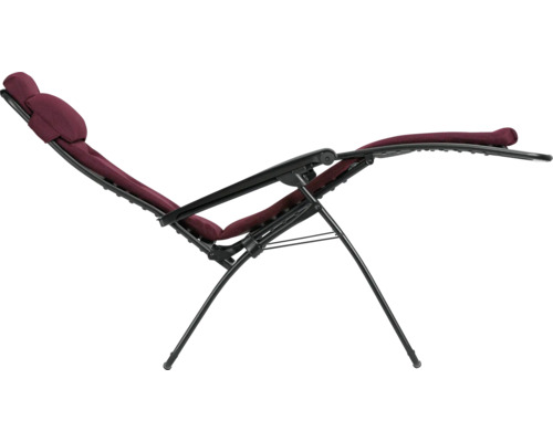 Liegestuhl mit verstellbarer Rückenlehne und Kopfstütze