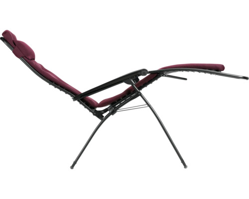 Entspannungsliege mit verstellbarer Rückenlehne und Fußstütze