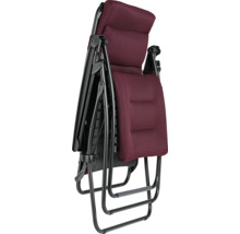 Zusammengeklappter Relaxsessel mit Textilbezug