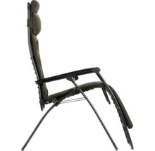 Verstellbarer Relaxsessel mit Metallrahmen und Textilbezug