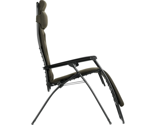 Verstellbarer Relaxsessel mit Metallrahmen und Textilbezug