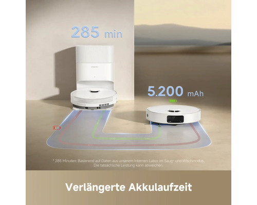 Dreame Saugroboter mit Absaugstation und langer Akkulaufzeit