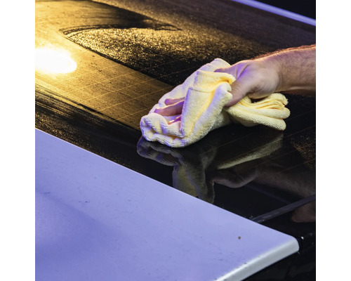 Reinigung einer Oberfläche mit einem Tuch