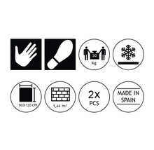 Pictogrammes et symboles des propriétés du produit