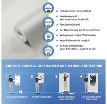 Tapetenrolle mit Informationen zu Eigenschaften und Verarbeitung
