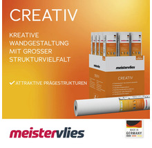 Meistervlies Creativ Tapete für kreative Wandgestaltung mit großer Strukturvielfalt und attraktiven Prägestrukturen