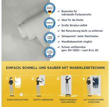 Tapetenrolle mit Produkteigenschaften und Anbringungsanleitung