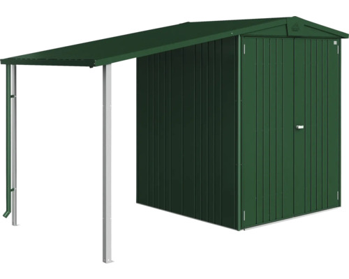 Gartengerätehaus mit Vordach aus Metall