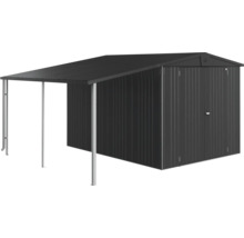Abri de jardin métallique avec auvent pour ranger les outils de jardin