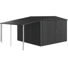 Abri de jardin avec auvent pour outils de jardin et outils