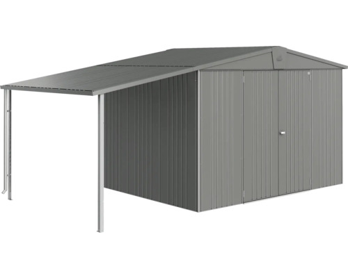 Metall Gerätehaus mit Vordach für Gartengeräte und Werkzeuge