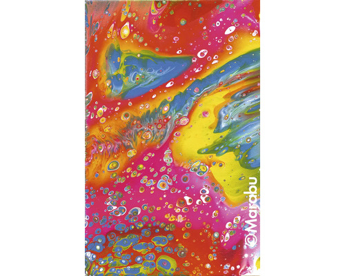 Peinture abstraite avec des gouttes de couleur