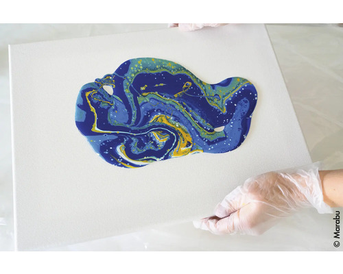 Peinture fluide sur toile