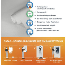 Tapetenrolle mit Anwendungsanleitung und Produkteigenschaften