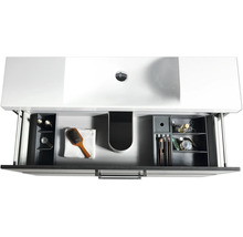 Badezimmer Waschbeckenunterschrank mit Auszug und Badutensilien