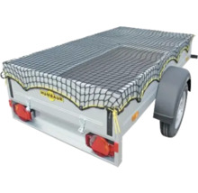 Remorque avec filet de sécurité de chargement