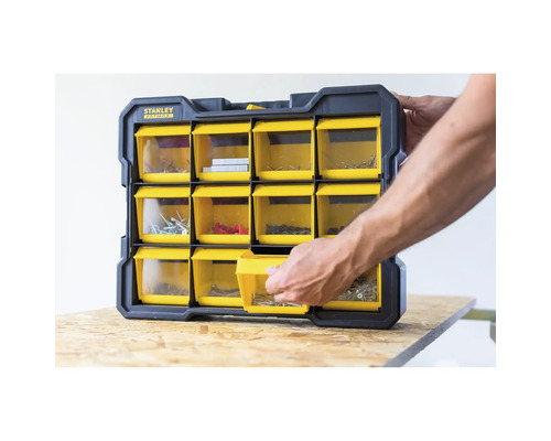 Boîte d'assortiment Stanley Fatmax avec diverses vis et clous