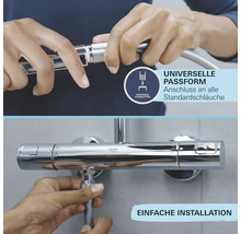 Installation einer Duscharmatur mit universeller Passform