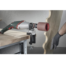 Bandschleifer stationär mit eingespanntem Werkstück