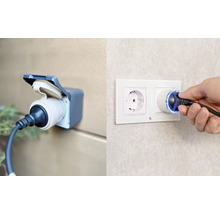 Steckdose mit Stecker und Steckdosenschutz im Vergleich