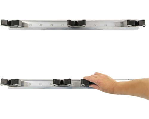 Profilé en aluminium avec rouleaux pour un montage flexible