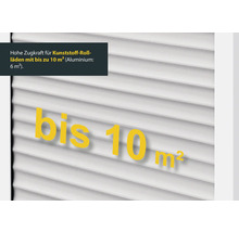 Volet roulant avec une force de traction jusqu'à 10 mètres carrés