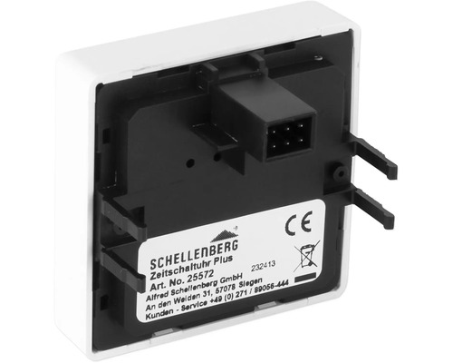 Vue arrière de la minuterie Schellenberg Plus.