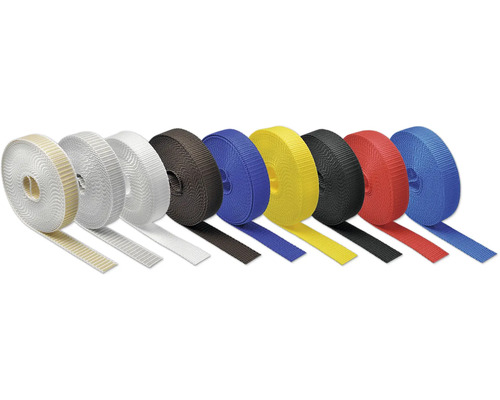 Rollen mit Textilband in verschiedenen Farben