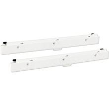 Deux glissières de tiroir blanches