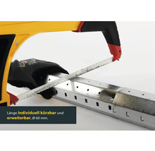 Profilé métallique coupé avec une scie à métaux