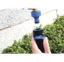 Gartenschlauchanschluss und Wasserhahnanschluss für die Gartenbewässerung